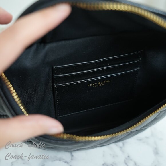NWT Tory Burch Willa Belt Bag Leather Fanny Pack Crossbody in Black - Picture 7 of 9